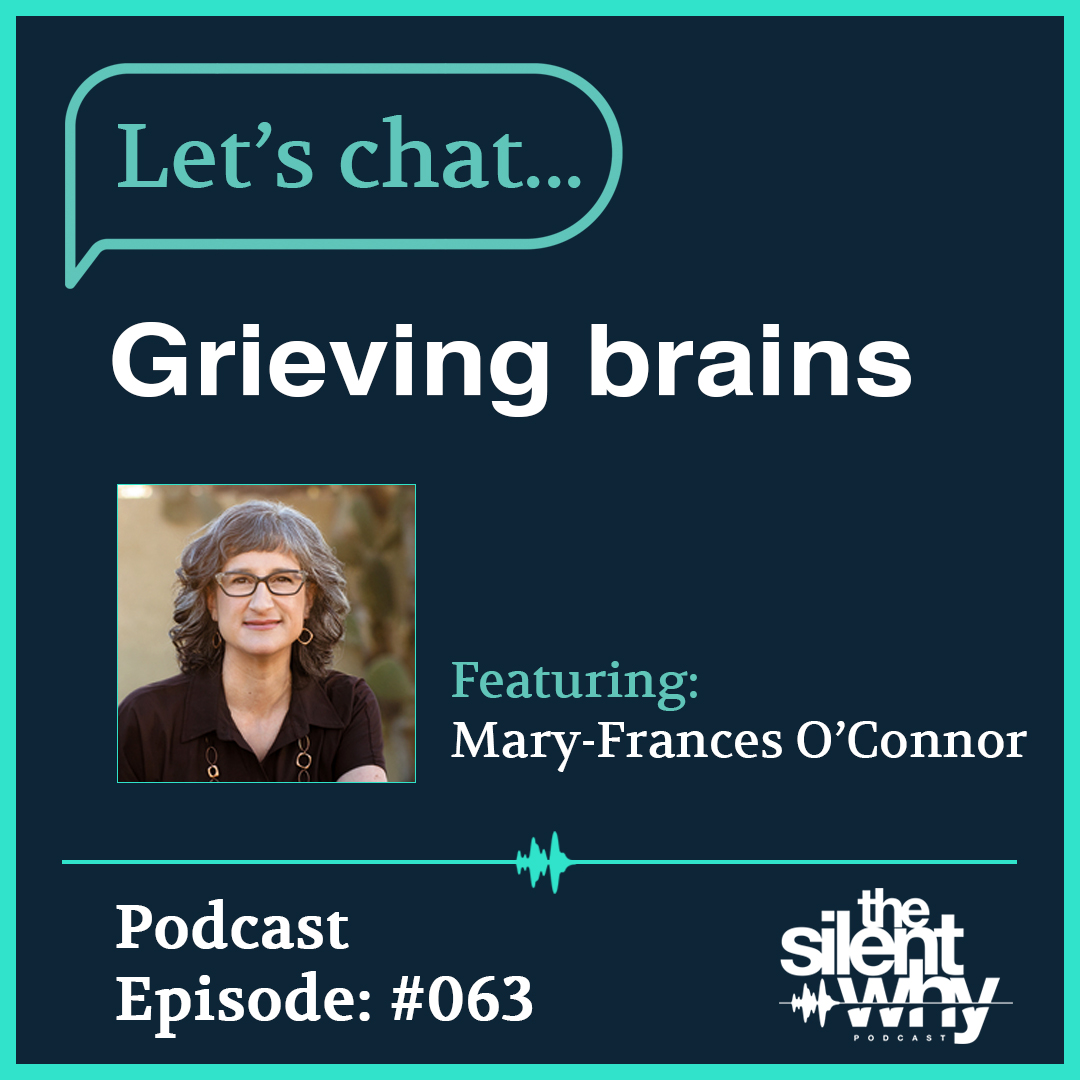 thesilentwhypod's tweet photo. New episode: Let's Chat... Grieving brains
https://t.co/fJzuoms2Uf

I chat to @doctormfo, an Associate Professor of Clinical Psychology &amp; Psychiatry at @uarizona, and we get all sciencey as we talk about the effect of grief on the brain. 

#thesilentwhy #grief #thegrievingbrain https://t.co/iUAugVycVs
