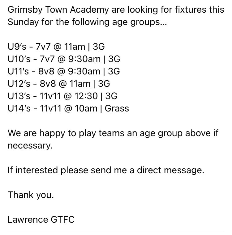 Please get in touch if interested. 

Thank you.
