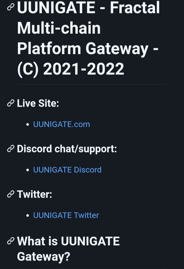 Guys!  If you want to know what is a UUNIGATE Fractal Multi-chain gateway. Then follow the link and read what <a href="/CryptoCoderz/">CryptoCoderz</a> creates  

github.com/CryptoCoderz/u…  🔥

#web3 #siteonchain #NFTonchain #FractalEngine #Xnode #Deminode #altcoins #blockchaintechnology #Bitcoin