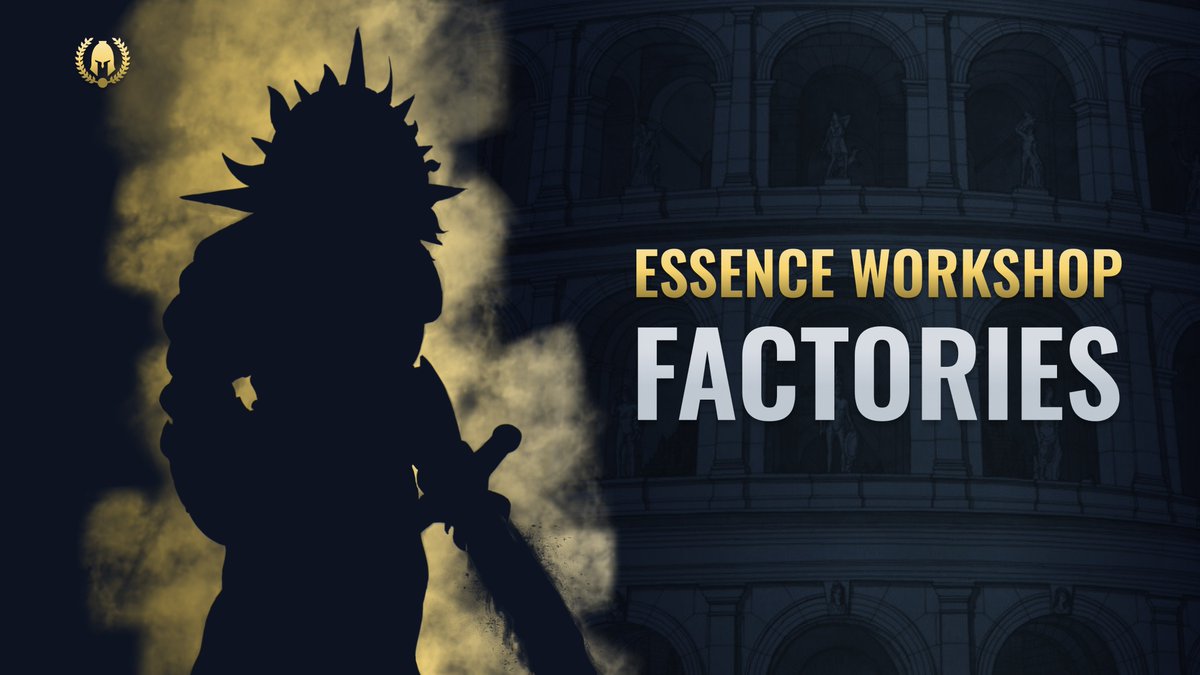 Factories can be upgraded to the third level, various items will be produced there:

✨Crystal Essence 
✨Character Skins 
✨Character Visual Effects 

Each item can be crafted every 24 hours.

#GameFi #NFT #Android #IOS #Solana #Crypto #gaming #MOBA #esports #cryptocurrency #gem