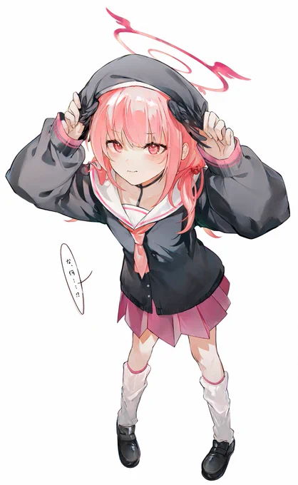 ひ、ひっぱらないで..!#ブルアカ 
