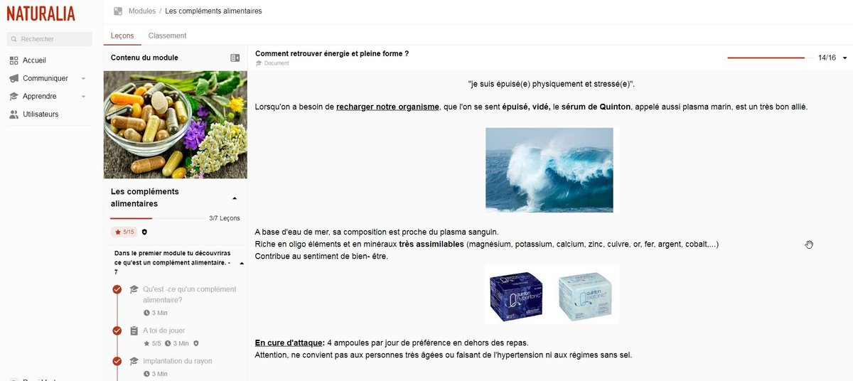 l_extracteur's tweet photo. « Le sérum de Quinton est un très bon allié dans la lutte contre l’épuisement et le stress. »
Bonjour @_NATURALIA, pouvez-vous nous communiquer les études scientifiques sur lesquelles vous basez cette formation interne destinée à tous vos employés ? 1/2 https://t.co/1xgkuM9zqz