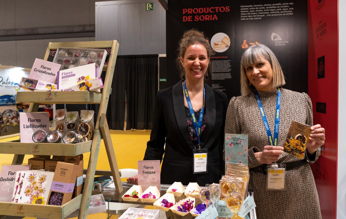 Déjate sorprender por la gastronomía soriana:

#CostradaSoria, novedad en <a href="/madridfusion/">madrid fusion</a>, como también la empresa Masa Mater elaboración sin gluten.
El vino soriano lo pone <a href="/hispanobodegas/">Hispanobodegas</a>.
Los visitantes podrán maridar con flores que ofrece <a href="/innoflower/">Innoflower</a> 
Soria en #madridfusion23