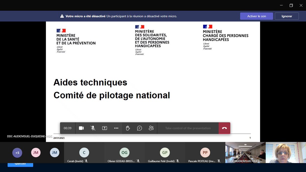 .<a href="/CorinneLatruffe/">LATRUFFE</a> vice-présidente <a href="/cnomk/">Ordre des masseurs-kinésithérapeutes</a> participe au comité de pilotage "Aides techniques" organisé par les ministres <a href="/FrcsBraun/">François Braun</a> <a href="/JCCOMBE/">Jean-Christophe COMBE</a> &amp; <a href="/gdarrieussecq/">Geneviève Darrieussecq</a>

Les aides techniques, indispensables pour maintenir l'autonomie des personnes âgées ou handicapées

#KinéActeurDePrévention