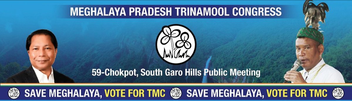 Lazarusaitc's tweet photo. I would like to cordially invite all of you to the public meeting at Warimagre Ground, Chokpot, 10 AM.

Lets get together to welcome Dr. @mukulsangma to our beautiful Chokpot, and show our support to our dream of an united and prosperous Meghalaya.

@AITC4Meghalaya https://t.co/o00ldPurH7