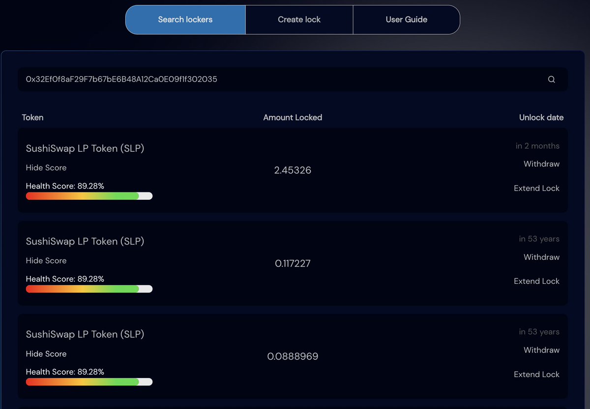 bart_memphis's tweet photo. @RealMrMojito @TrueGemHunter @NitroShiba Nitrolocker by $NISHIB is great!
#LeashProtocol is the first of its kind, Real-Time locker contract healthscores to improve safety😍 https://t.co/qrSukBbS7T