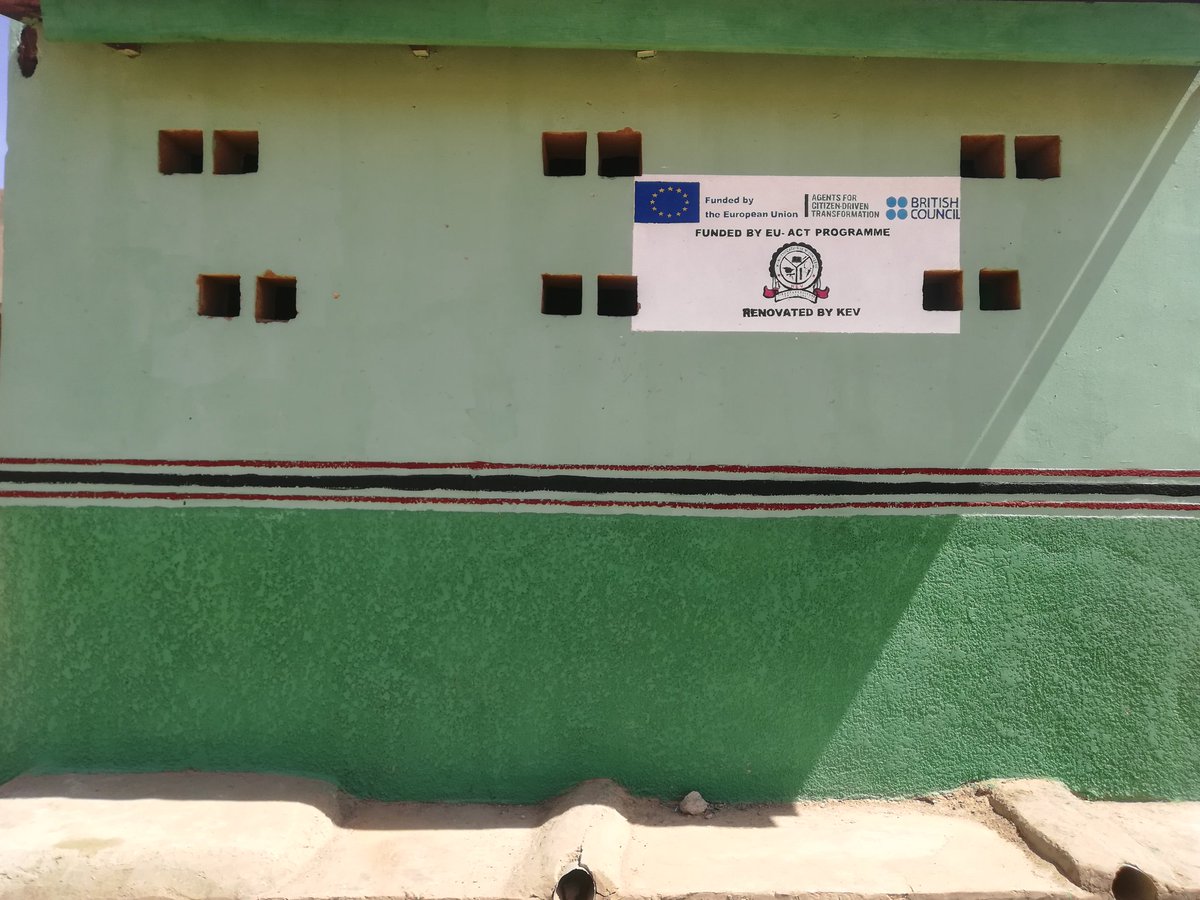 KEVFng's tweet photo. Another achievements! KEV was renovated 3 school toilets at Zangon Bare bare special primary school Ungogo L.G.A,kano state.The impact of this renovation will increase the number of girls child into school.Because now they have the privacy. Funded by the EU-ACT Programme. https://t.co/VyCKP2IOLs