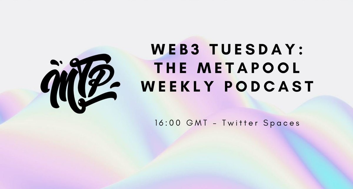 We just finished preparing to our next Weekly Dose! 

See you today on Twitter Spaces to discuss latest crypto news 🔥 #TeamWorkMakesDreamWork #AMA