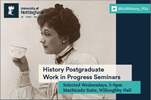 UoNHistory_PGs's tweet photo. Tomorrow is the first WiP of 2023! Join us for Introduction to Archives and How research can change: a roundtable discussion! https://t.co/3f9m4f3mJE