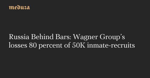 Limportant_fr's tweet photo. Guerre en Ukraine: 80% des 50.000 prisonniers recrutés par Wagner sont morts ou disparus https://t.co/TZq6eBuP5k #Ukraine https://t.co/GE3edaHbvS