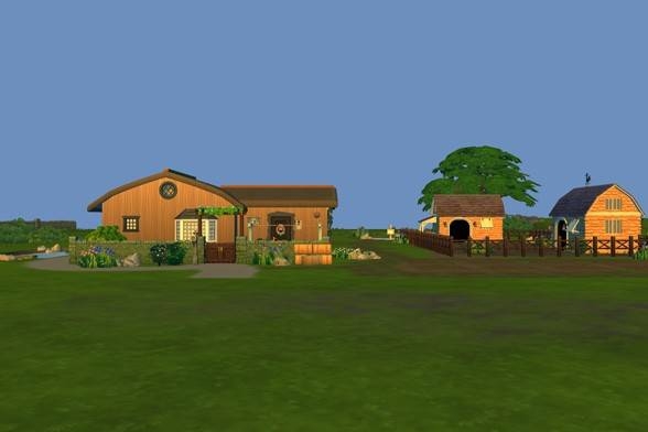Creating this little cottage with large livestock areas was so fun! #CottageLiving #LivingOffTheLand #Sims4Gallery