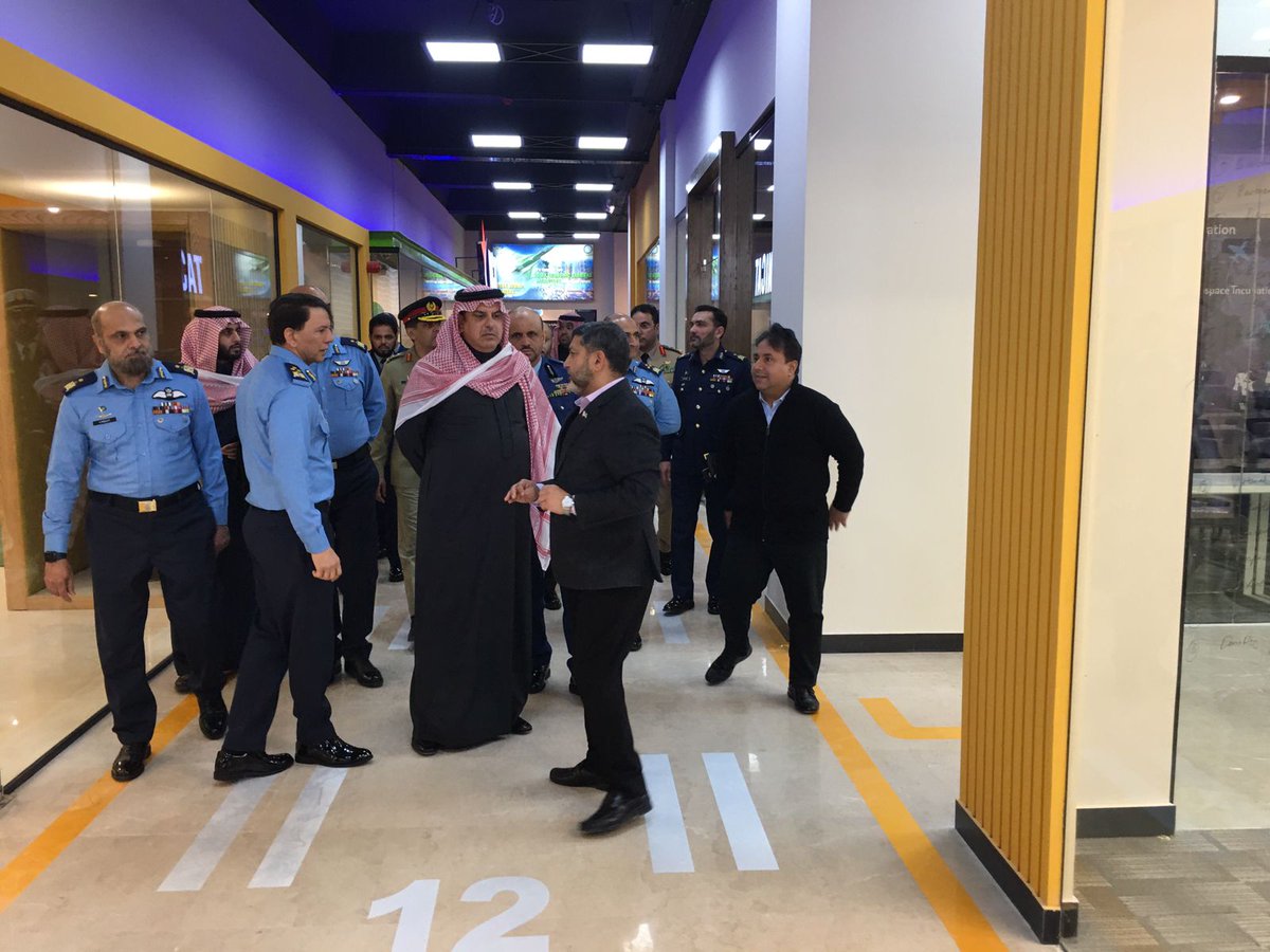 NICATPakistan's tweet photo. NICAT Visits | SAUDI DELIGATION 
DCAS-NASTP, Air Marshal Abbas Ghumman along with the Asst. Minister of Defense, Saudia Arabia, Major General Talal Abdullah Al-Otaibi (Military Advisor to His Royal Highness MoD, Saudi Arabia) visited NICAT today. 
 #NICAT  #PakSaudiFriendship https://t.co/PpGRszdfqL
