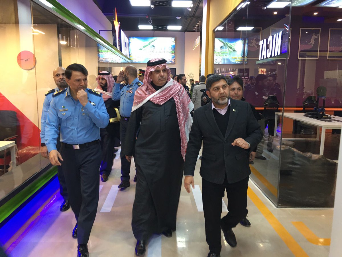 NICATPakistan's tweet photo. NICAT Visits | SAUDI DELIGATION 
DCAS-NASTP, Air Marshal Abbas Ghumman along with the Asst. Minister of Defense, Saudia Arabia, Major General Talal Abdullah Al-Otaibi (Military Advisor to His Royal Highness MoD, Saudi Arabia) visited NICAT today. 
 #NICAT  #PakSaudiFriendship https://t.co/PpGRszdfqL