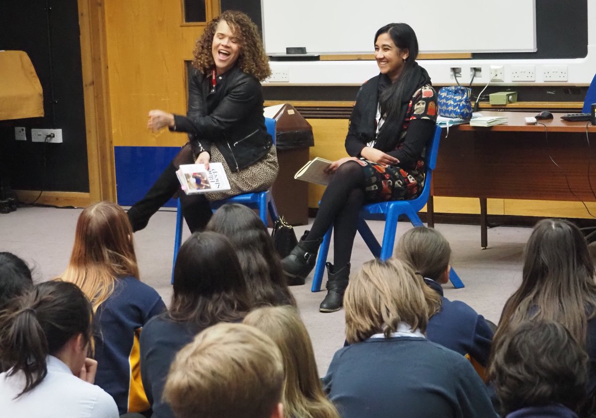 CDPStoday's tweet photo. This morning we welcomed Sabrina Pace-Humphreys, author and ultrarunner, to Deer Park to talk with our Year 8 and Year 9 pupils about race, identity, speaking out and running incredible distances. Have you read Black Sheep? 

@sabrunsmiles #AuthorVisit #Inspiring #FindYourVoice https://t.co/CSqXE7tFkG
