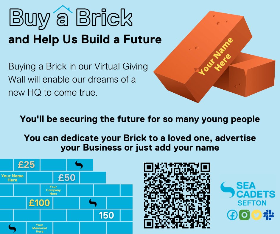 We're live! We're delighted to launch our Buy-a-Brick fundraising campaign. This is a great way to remember a loved-one, promote your business or just add your name to our Starling Family. donate.giveasyoulive.com/campaign/sea-c…