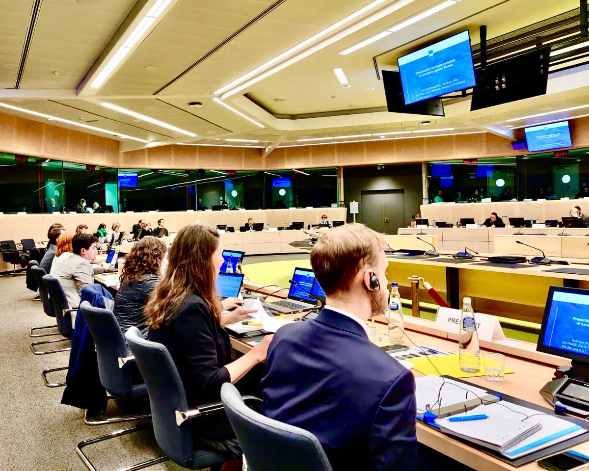 AmHultgard's tweet photo. On the agenda of the EU dual use export control meeting #DUWP :
โ
linkages investment screening & export controls
โ
efficient & coherent export controls
โ
dual use aspects of sanctions Russia
โ
partner dialogues prep incl w US
#EU2023SE ๐ช๐บ๐ธ๐ช @SweArmsControl @sweden2023eu https://t.co/u7nAjyCHYF