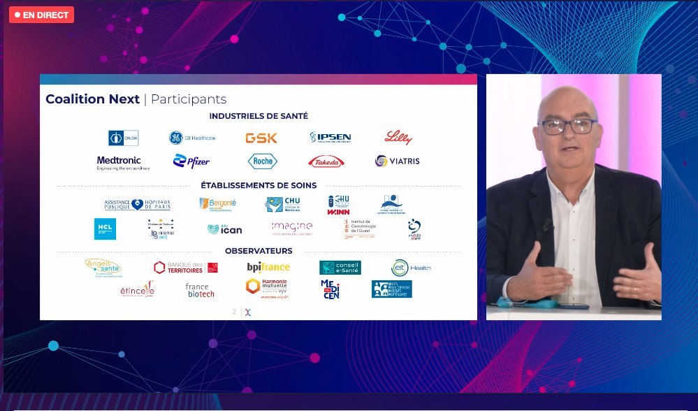 Coalition Next, coopération publique/privée présentée par Pascal Becache, <a href="/pascbec/">Pascal Bécache</a> Digital Pharma Lab   <a href="/DigitalPharmaLb/">Digital Pharma Lab</a> 
#Esante2023 #esante  
coalitionnext.com