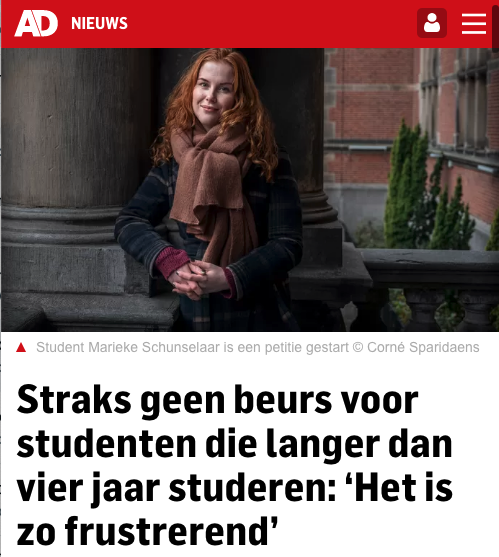 Als je 1 vak niet op tijd haalt, mag je de hele basisbeurs weer inleveren. #onderwijstop #Onderwijs #student
Wat een onmenselijk beleid! #NietMijnSchuld

Al bijna 36.000 handtekeningen!
Nog iets meer dan 4.000 en het komt in de Tweede Kamer! 😃
Tekenen: petities.com/de_basisbeurs_… ✍️