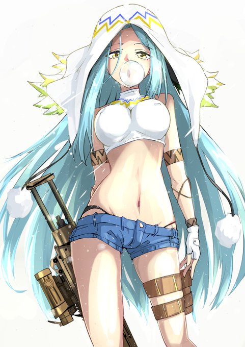 再掲 #M249雪女みたいな寒そうな子#ドルフロ #ドールズフロントライン #少女前線 #소녀전선 #少女前线 