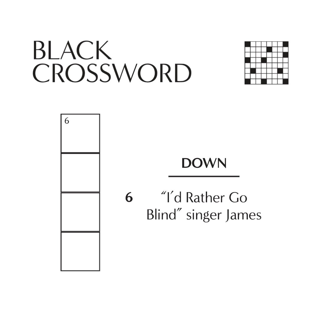 thecityofjules's tweet photo. Today’s #BlackCrossword mini is up 🧩

Play here:
https://t.co/AwS6OyeKFT https://t.co/hHadlDiQrm