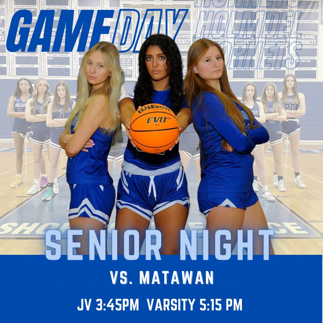 IT’S SENIOR NIGHT❕

Come out and support our seniors tonight as we take on Matawan. Tip-off for JV is at 3:45. We will be starting our senior ceremony at the conclusion of the JV game. Varsity tip-off is at 5:15. See you there 👊🏼

GO HORNETS!