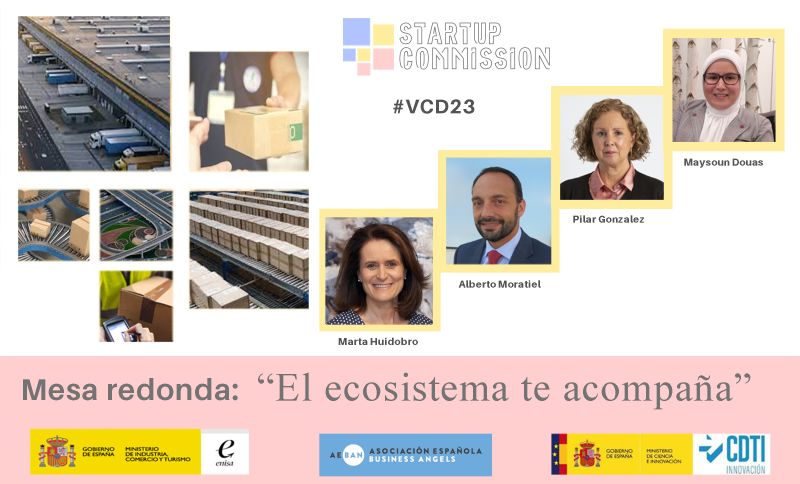 enisa's tweet photo. #Valladolid Nuestro compañero Alberto @moratiel participa en la mesa redonda "El ecosistema te acompaña" con Maysoun Douas Maadi @maydouas. Les acompañan Pilar González de @CDTI_innovacion y Marta Huidobro de @AEBAN_es

#VCD23 @StartUpCommi_ https://t.co/KSXMFZcK7l