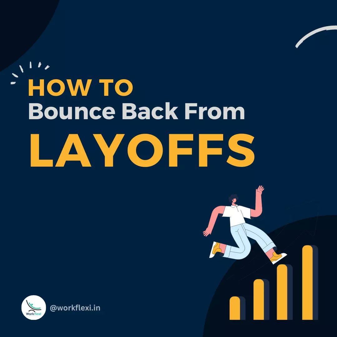 workflexitweets's tweet photo. 💥How To Bounce Back From LAYOFFS!!!💥

#layoff #layoffs #layoff2023 #layoff2022 #gig #freelance #gigs #contractjobs #jobs #openings #network #connections #extraincome #layofftips #resume https://t.co/qTEOmevZvk