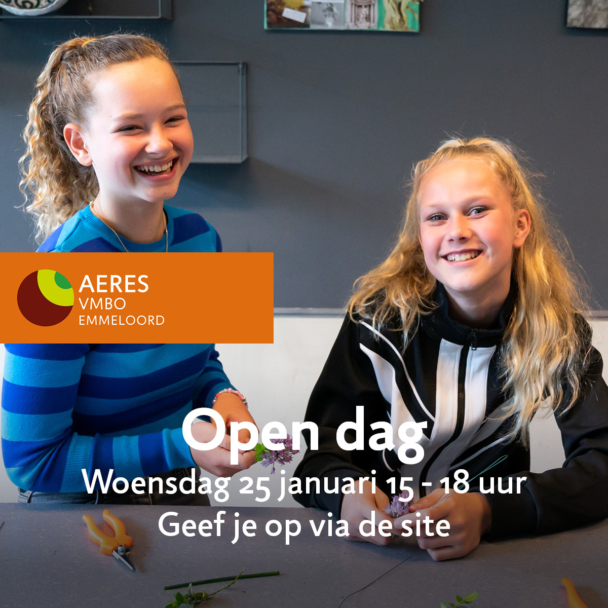 OPEN DAG
Morgen vindt de tweede open dag van het vmbo plaats, tegelijkertijd is ook het Praktijkonderwijs geopend. Kom gezellig langs en proef de sfeer!

Meer info &amp; aanmelden:
Praktijkonderwijs: aeresvmbo.nl/agenda/aeres-v…

Vmbo: aeresvmbo.nl/emmeloord/agen…