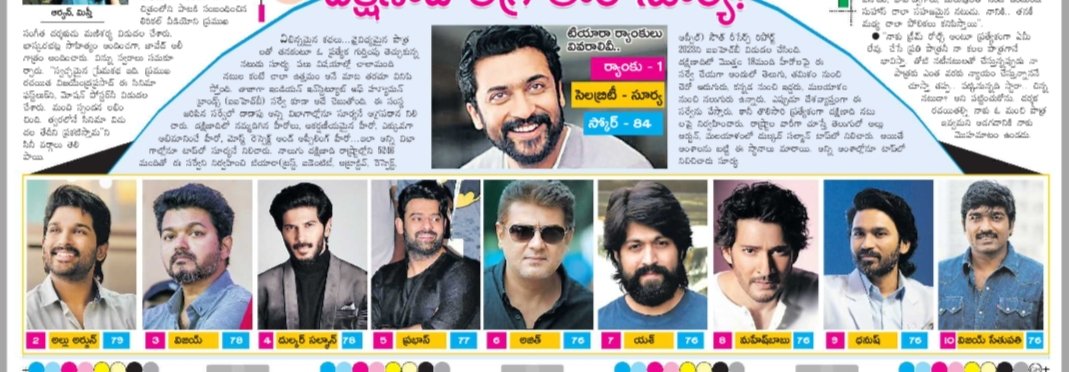 ABHI_KL_'s tweet photo. Telugu News Paper report 💥 about @Suriya_offl na

NO : 1

#Suriya42 | #VaadiVaasal https://t.co/YTIeLwZEqT