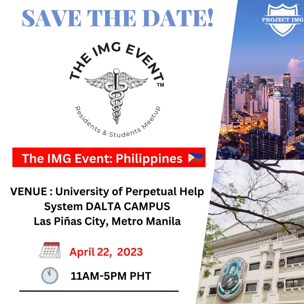 ProjectImg's tweet photo. THE IMG EVENT: PHILIPPINES is Official now!

Join us for an afternoon of networking, workshops, exchange of USMLE tips, infos and more!

Stay tuned for more updates!
.
.
.
#theimgeventPhilippines #usmle #doctors #medicalstudents #manila #uphsd #perpetual #laspiñas #philippines🇵🇭 https://t.co/isKhzPvKiC
