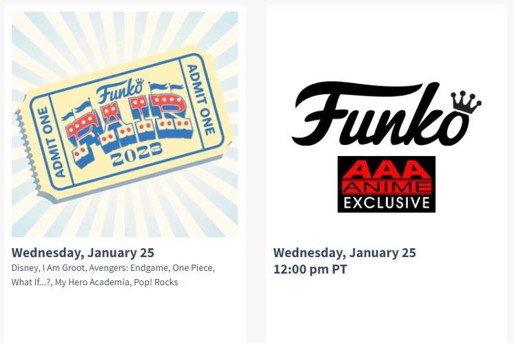 funkofinderz's tweet photo. Funko Fair Day 2 kicks off tomorrow at 8AM PT with reveals that include the highly anticipated Once Piece series. AAA Anime will also debut an exclusive Luffy (Red Hawk) Pop! alongside the many other reveals.#OnePiece #FunkoFair #FunkoFair2023 #Funko #FunkoPOP #FunkoFinderz https://t.co/hwVwOIPRZJ