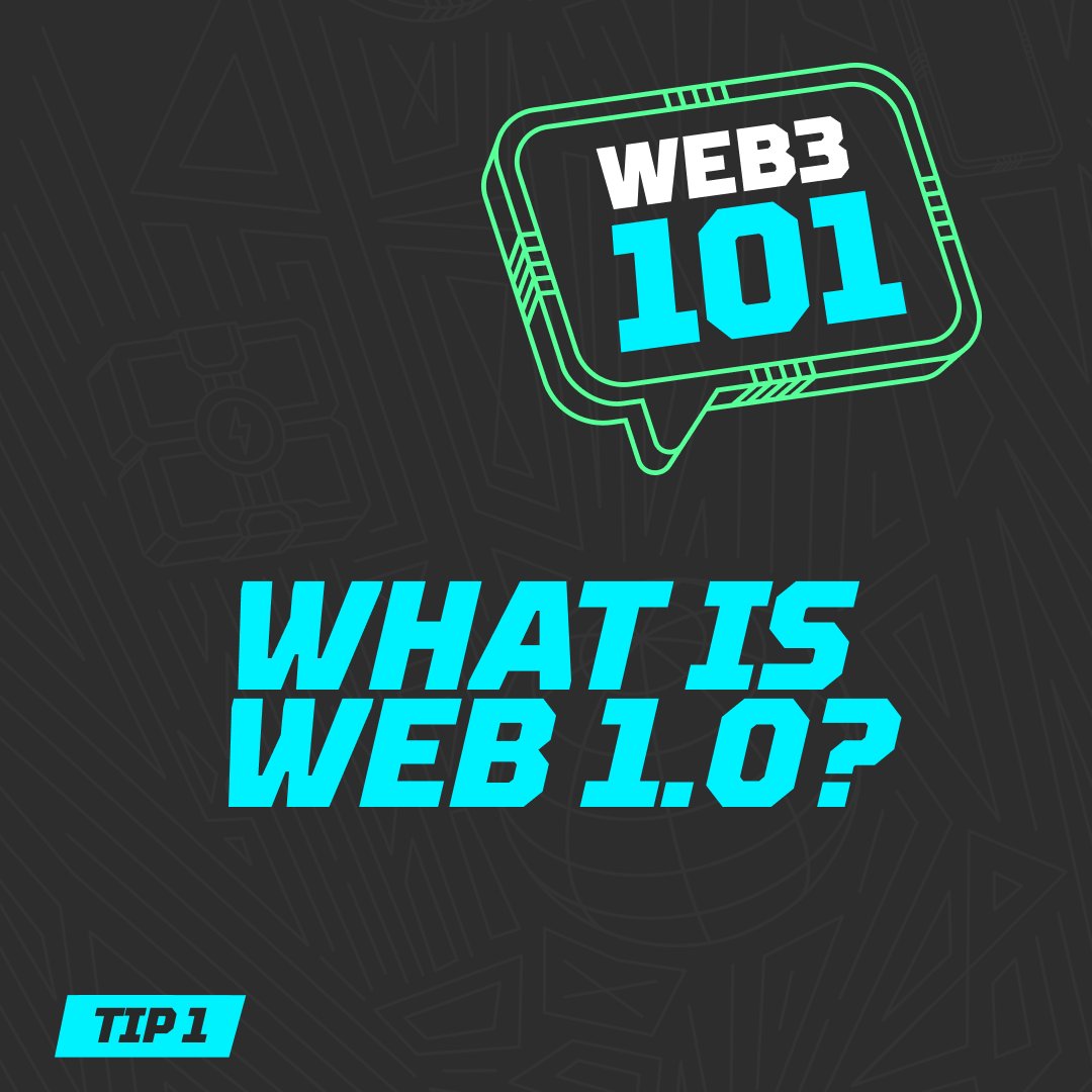 Stepnofficial's tweet photo. ➡️ Web 1.0: The first iteration of the internet

This era, starting from the 1990s and ending in early 2000s, consisted of mainly static pages on websites, with little interaction between users

Web 1.0 was primarily used as a one-way delivery of information 💌 

💡 #STEPNWeb3 https://t.co/kHsBW24IPc