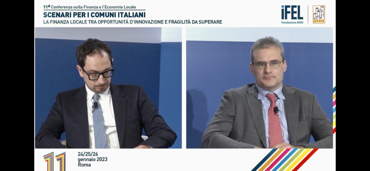 #XIConferenzaIFEL. Il coordinatore della commissione Finanza locale di Anci Liguria #PietroPiciocchi sul #modelloGenova: 'Sinergia tra Amministrazioni - Comune, Regione, Porto e Stato - e comune assunzione di responsabilità è essenziale anche per l'attuazione del #Pnrr'