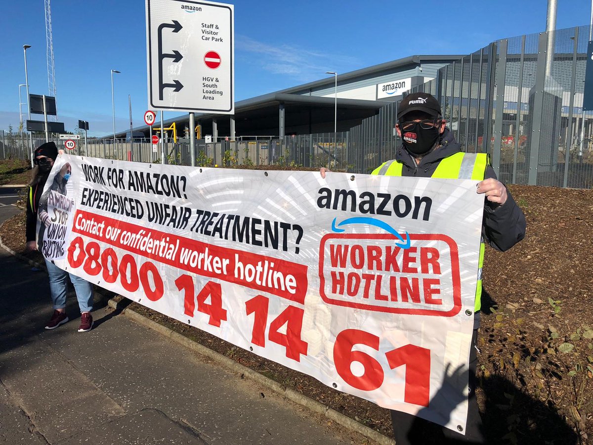 ActionOn_Amazon's tweet photo. Do you work for Amazon? Have you worked for Amazon? If you have experienced or witnessed unfair treatment or anything else you think needs to be raised, you can contact our free, confidential Amazon Workers' Hotline 08000 14 14 61 / https://t.co/IZ8TLO7cgC
#ActionOnAmazon https://t.co/urkoNROnjC