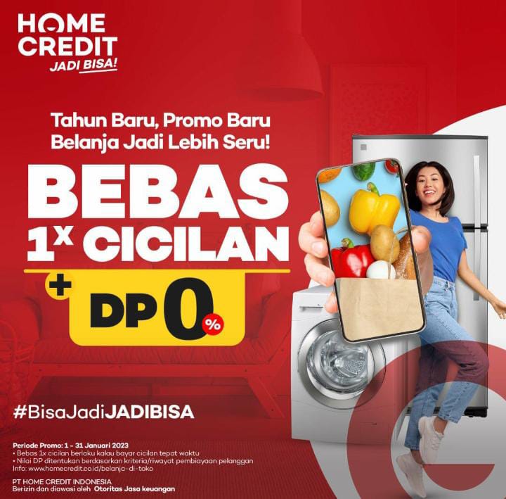 Dapatkan barang yang kamu butuhkan hanya dengan E-KTP
Jangan lewatkan promo Home Credit Indonesia
-Dp mulai 0%
-Gratis 1x cicilan 
-Limit sampai 30 Jt
Jadi tunggu apalagi? Yuk segera ajukan pembiayaan barang impianmu.
Bisa langsung hubungi nomor WhatsApp: +62 895-4177-59834