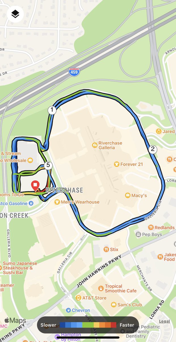 Bama26Point2's tweet image. 45 mins looping the Riverchase Galleria Mall (and Costco) * 5:09am * 5.23 miles * 8:36 pace * still nursing a wonky hamstring but the 25°F temp seemed to help #run #running #runtraining #runcoach #alabamarunners #runchat