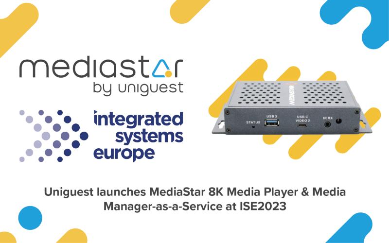 This time next week <a href="/ISE_Show/">ISE</a> will be open!
I'll be on booth 5D350 all week, showing the latest and greatest from <a href="/MediaStarSys/">MediaStar Systems by Uniguest</a>, including our new 8K Media Player!
Get in contact to book a demo!

#8K #IPTV #MediaStar #DigitalSignage #AVoverIP #Streaming #MediaPlayer #ISE2023 #ISE