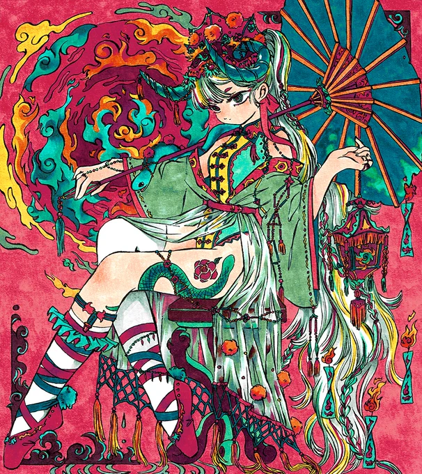 角を戴くバレリーナ 