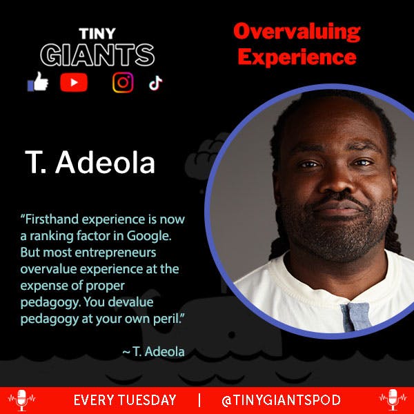 Google's recent push toward rewarding experience has <a href="/STEMVillain/">T. Adeola</a> fired up. He has a lot to say about EEAT on <a href="/TinyGiantsPod/">Tiny Giants Podcast</a> today. Give it a spin:

marketingpodcasts.net/2023/01/overva…

#search #creatoreconomy #eeat #google