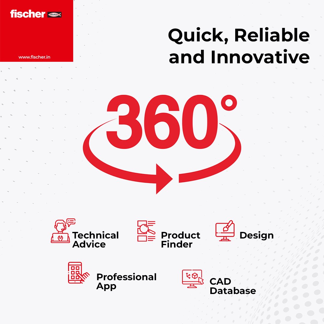 Fischer_India_'s tweet photo. With an in-house research, development and production team, innovative probelm solving is the second nature at fischer.
#fischer #fischerindia #construction #constructionlife #civilengineering #civilengineer #civilengineeringsolution #civilengineeringstructure #india https://t.co/84GRaKr2vQ