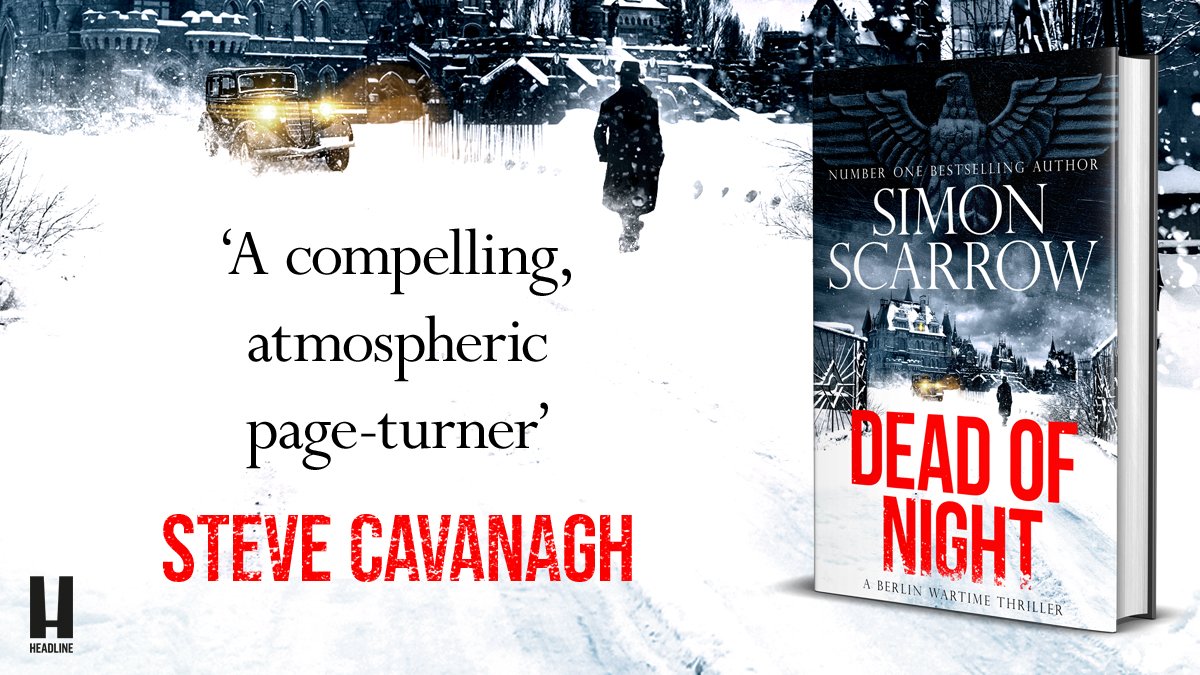 soph_ransompr's tweet photo. I'm excited about 'Dead of Night' the new WW2 Berlin well researched thriller by @simonscarrow pub by @headlinepg next week! media, online events &amp; #blog tour to come! Available for pre-order now from all good bookshops &amp; online. https://t.co/DtRPQOaxTK https://t.co/So9fHLU29q
