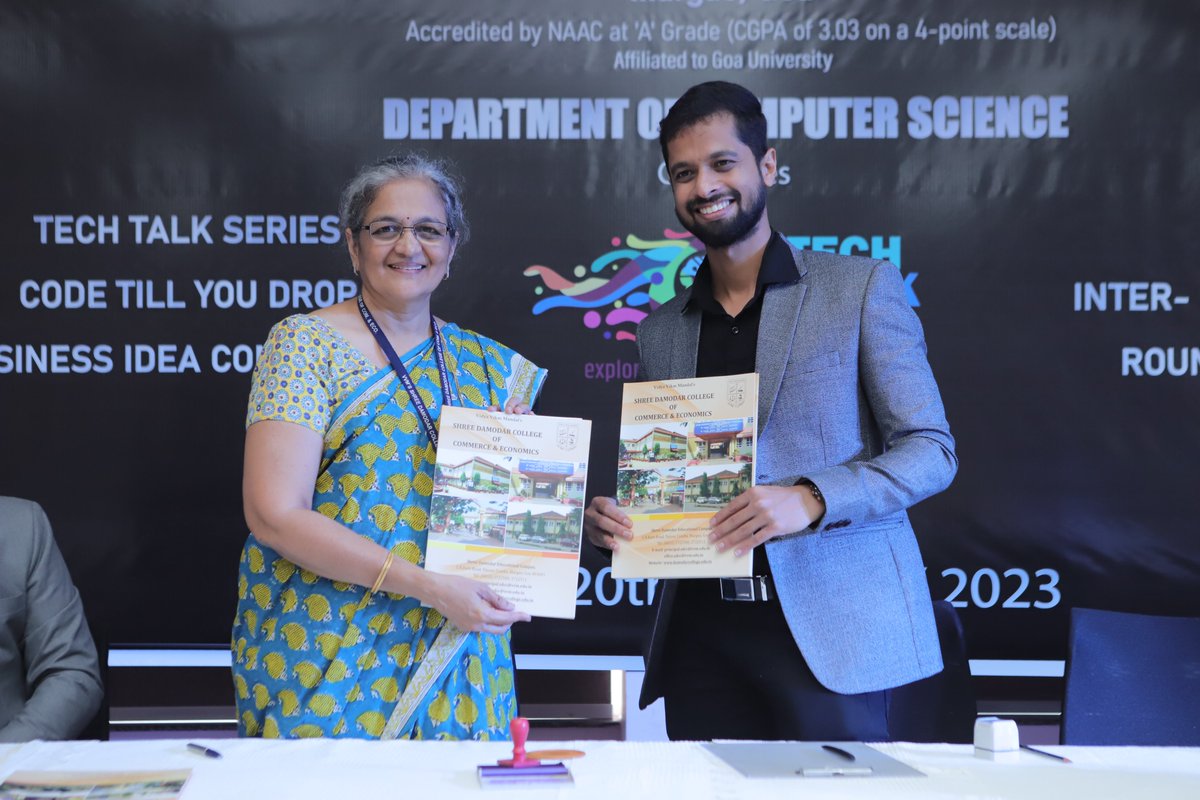 frtechevents's tweet image. VVM&apos;s Shree Damodar College of Commerce &amp;amp; Economics, Margao organized their #TechWeek2023 in association with #FutureReady. The inaugural ceremony was on 17th January 2023.