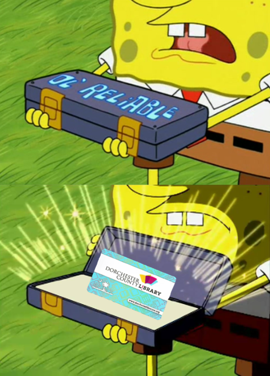 Get your own Ol' Reliable today at sclends.lib.sc.us/eg/opac/regist…

#bookish #instabook #reader #booklover #bookgram #bookaholic