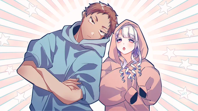 平凡顔お人好しアラサー男×ロリ巨乳16歳お嬢様(一般人)のおにロリカプ見ろ～～～～～人ベラちゃんを見ろ～～～～!!!!!!人首さんは別にロリコンじゃなくベラちゃんのこと大学生だと思ってアタックした人ってところが萌えポイントです(二次元のみ許される萌)
(トレス素材お借りしたの有) 