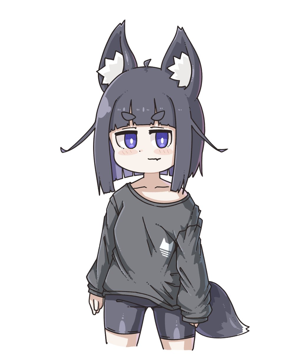 「黒狐ちゃん 」|毛玉猫🍄＠Skeb募集中のイラスト