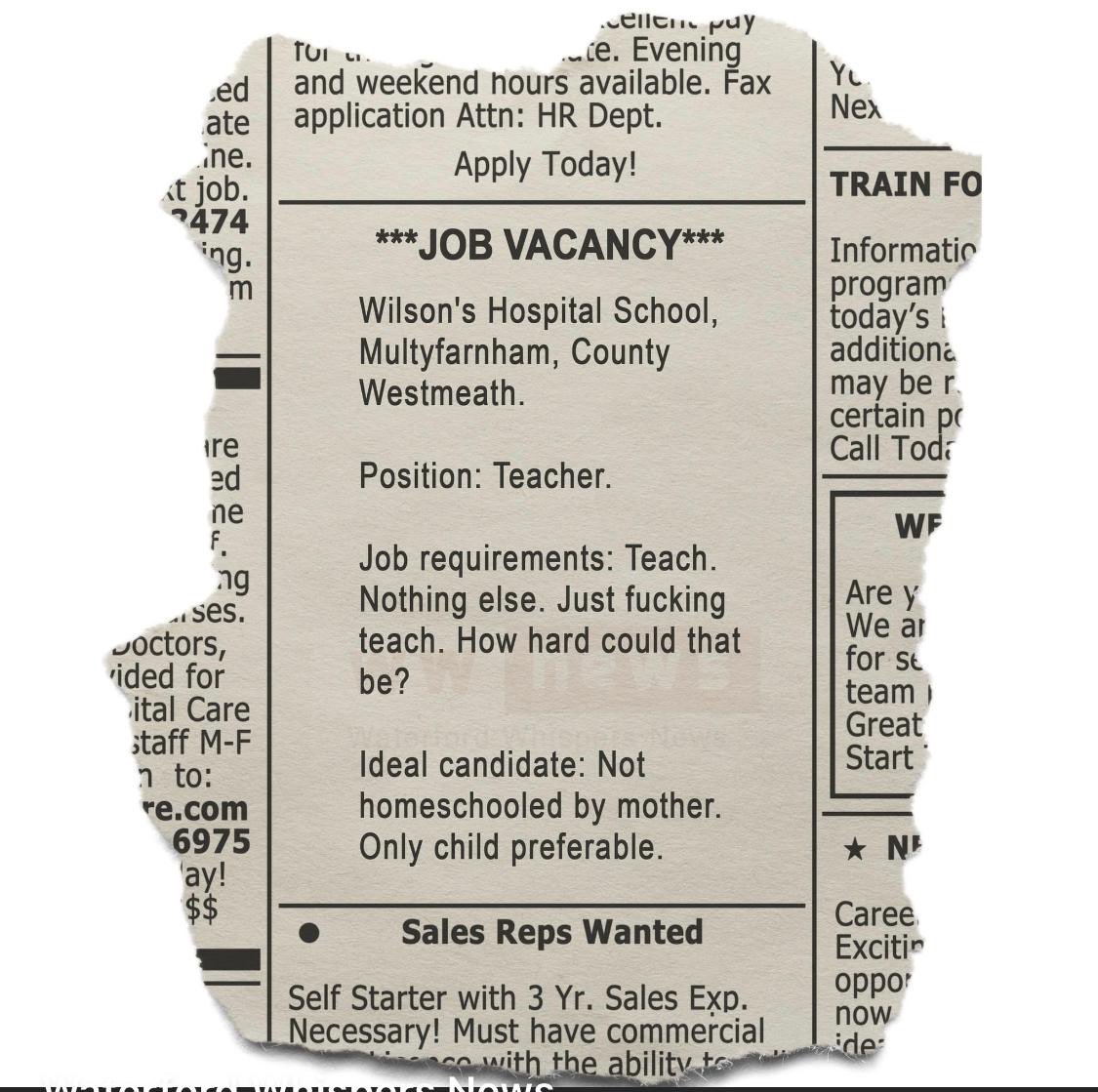 psychpolis's tweet photo. Maybe the best job ad ever written 
😂😂 https://t.co/WZKqmjS2kd