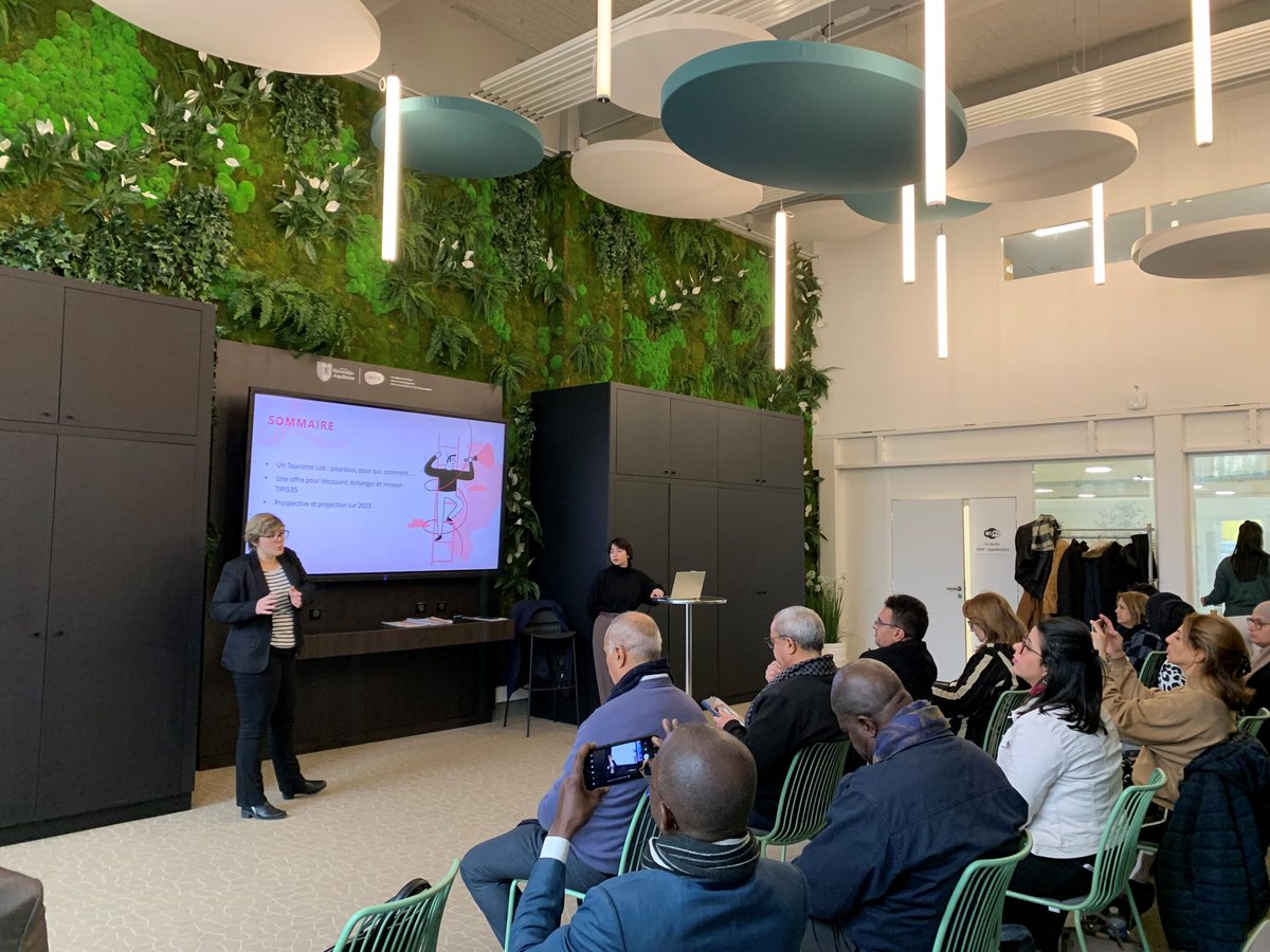 UNITEC_Bdx's tweet photo. Ce matin, Unitec recevait 4 délégations africaines à la Cité Numérique 📌
Au programme :
👉 Visite des locaux Unitec
👉 Rencontres avec les #startup NRGYBOX, Locuta et Elzeard
👉 Présentation du Tourisme Lab Nouvelle Aquitaine et de l'incubateur thématique #tourisme : #Tipi535 https://t.co/Wu9MNAjCDC