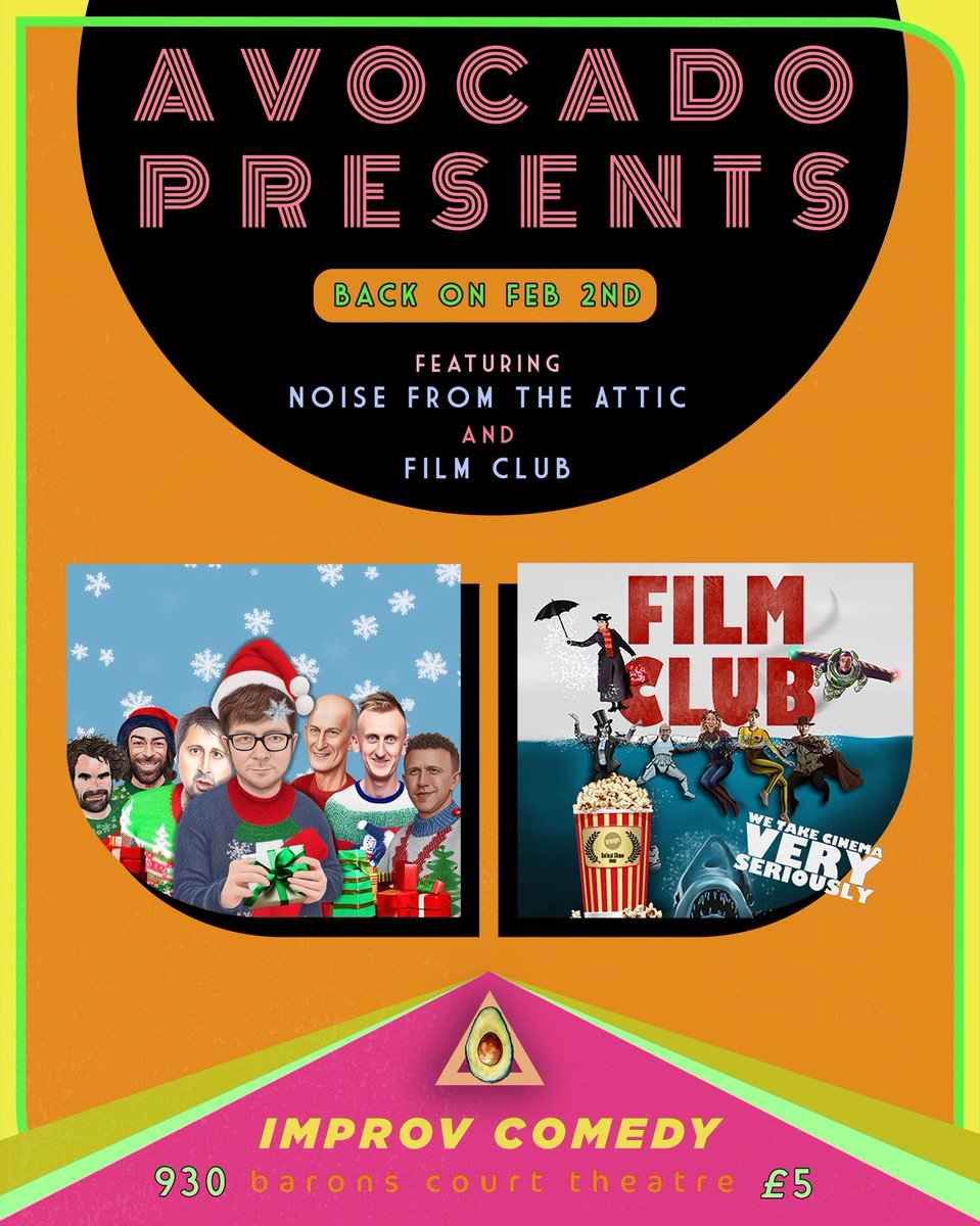 JacobMigicovsky's tweet photo. Back with more improv Feb 2nd, with SPECIAL GUESTS @filmclubimprov and Noise From The Attic

https://t.co/NROuMZUCBX https://t.co/ZuxWRQAoVx