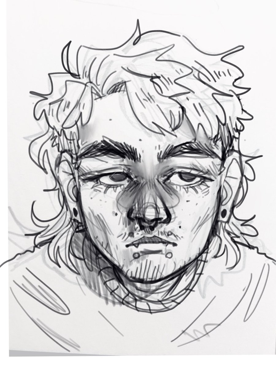 fruity_peachie's tweet photo. Thinking about making this into a gouache painting, but I haven’t done traditional painting in so long 💀 hmm https://t.co/2DtwsnFZzt