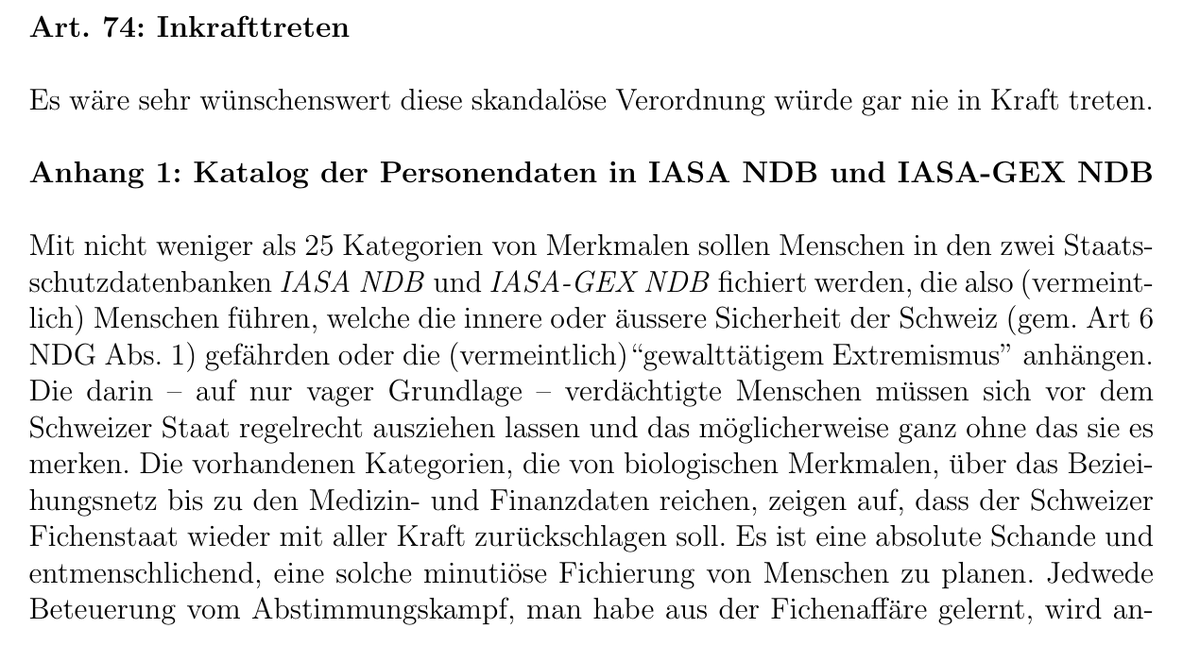 vecirex's tweet photo. @Katy_Wings @sonjakobert @RepublikMagazin @BarbaraLuethi @SRF @doltschevita @vbs_ddps Dito - siehe dazu Vernehmlassungsantwort zum Geheimdienstgesetz NDG seitens @CCC_CH:
👩💻 https://t.co/EWL8NRmnEp (PDF: S.14ff.)
#StopNDB #NDGnein #VISNDB https://t.co/hwY9ovmpEA